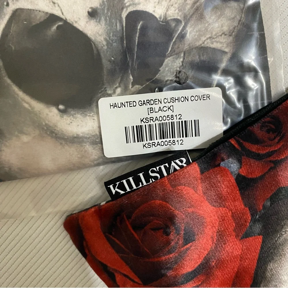 Killstar Haunted Garden Velvet Cushion Pillow Cover Case Pair Goth Vampire
